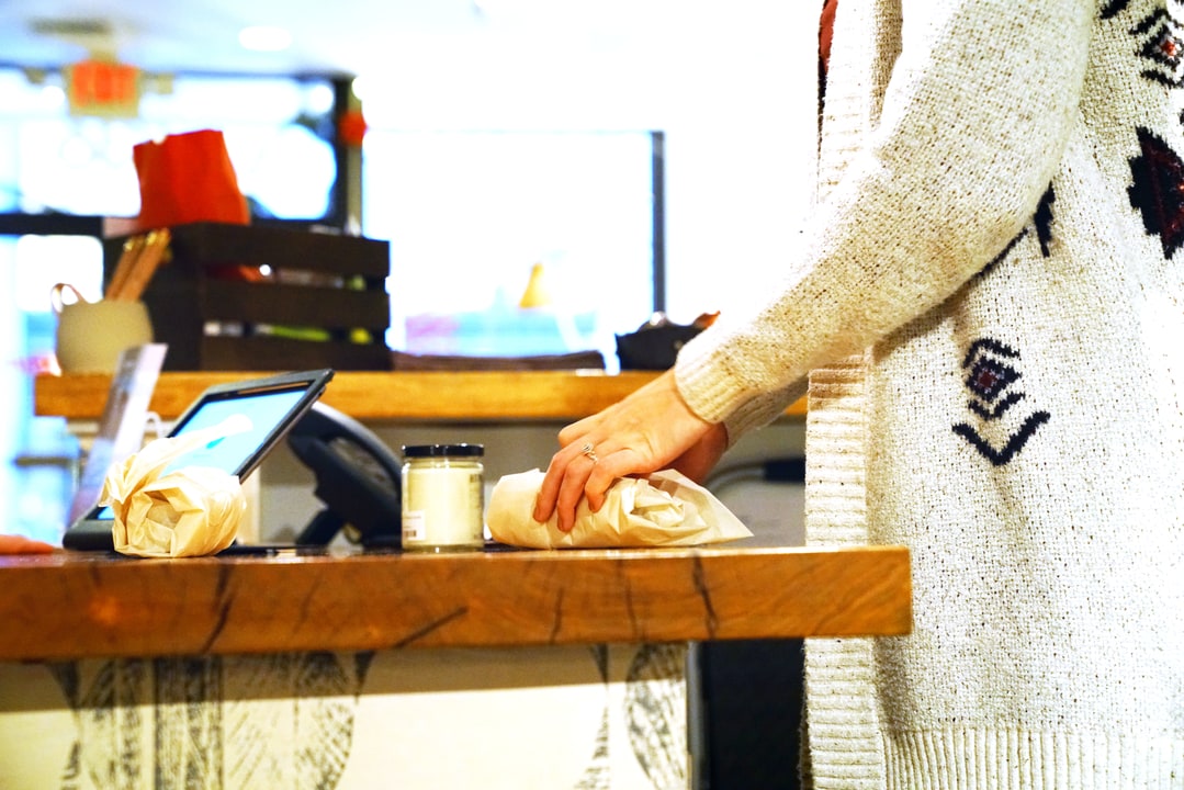 Samantha Fisher gift wrapping at PG&H