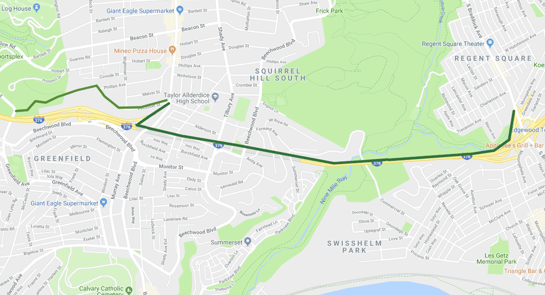 Squirrel Hill Tunnel Bike Lane