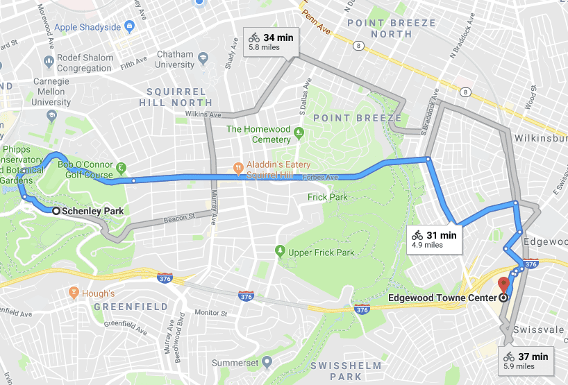 Squirrel Hill Tunnel Bike Lane