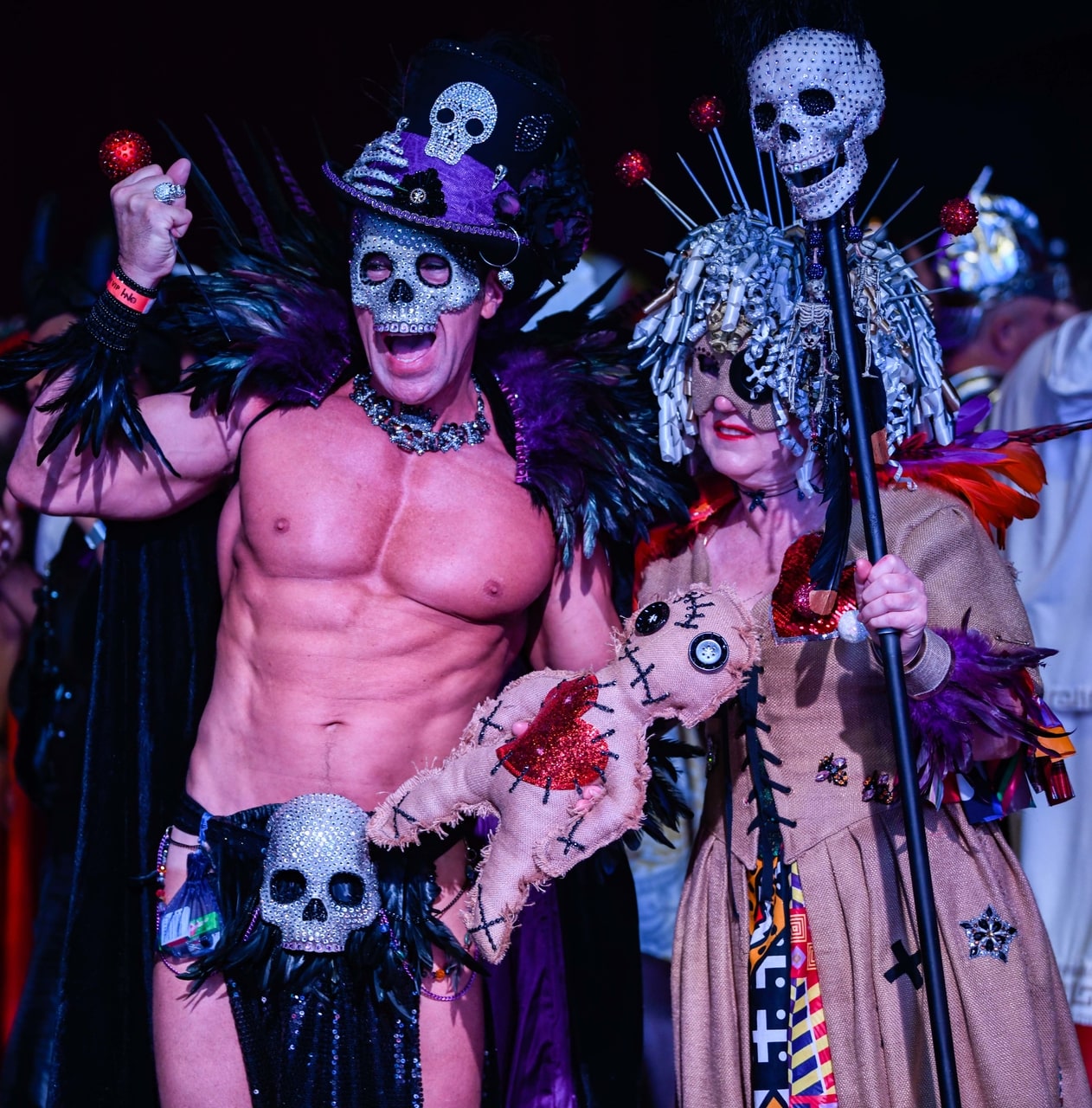 Elaborate costumes abound at annual Halloween New Orleans fundraiser